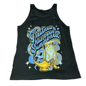 Disney Bella + Canvas Aladdin Genie Tank Top Size Medium Black